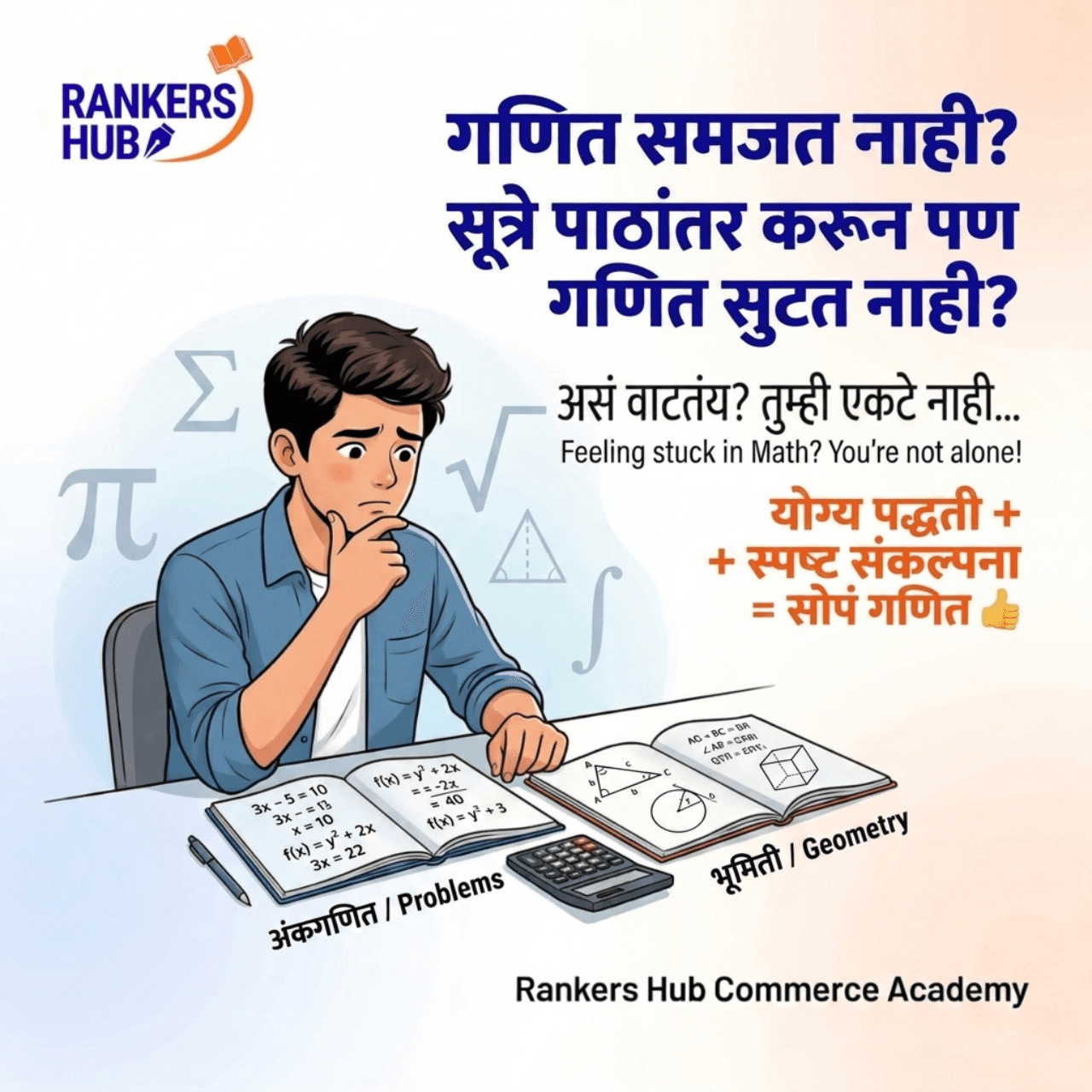 Mathematics & Statistics for Commerce: From Fear to Full Marks (Maharashtra State Board)